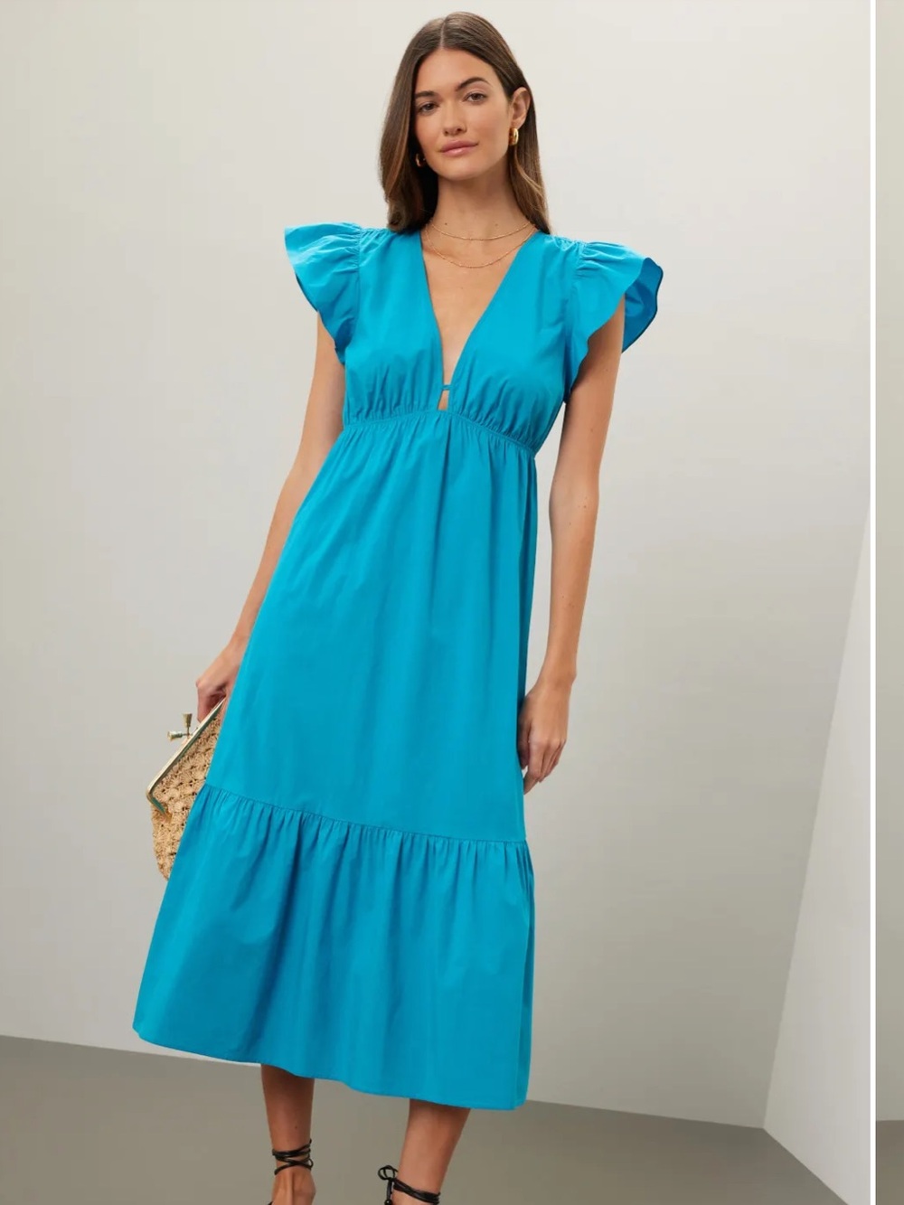 Rails Tina Dress Blue Maxi Sz M